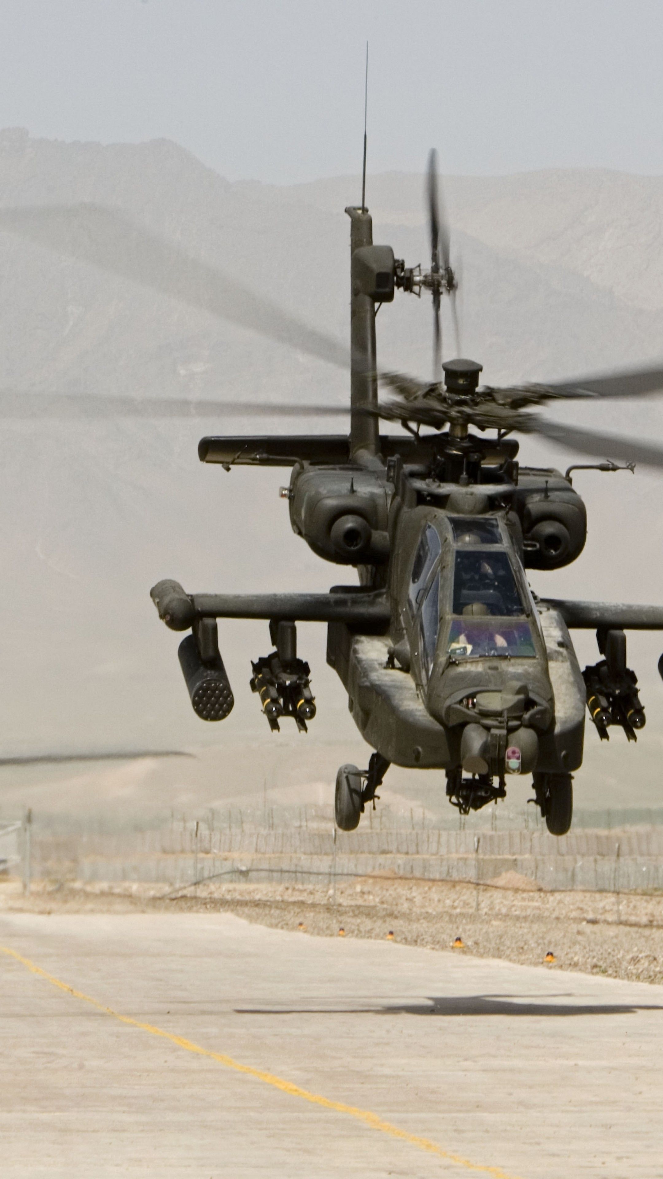 Wallpaper AH- Apache, attack helicopter, US Army, U.S. Air Force, Military