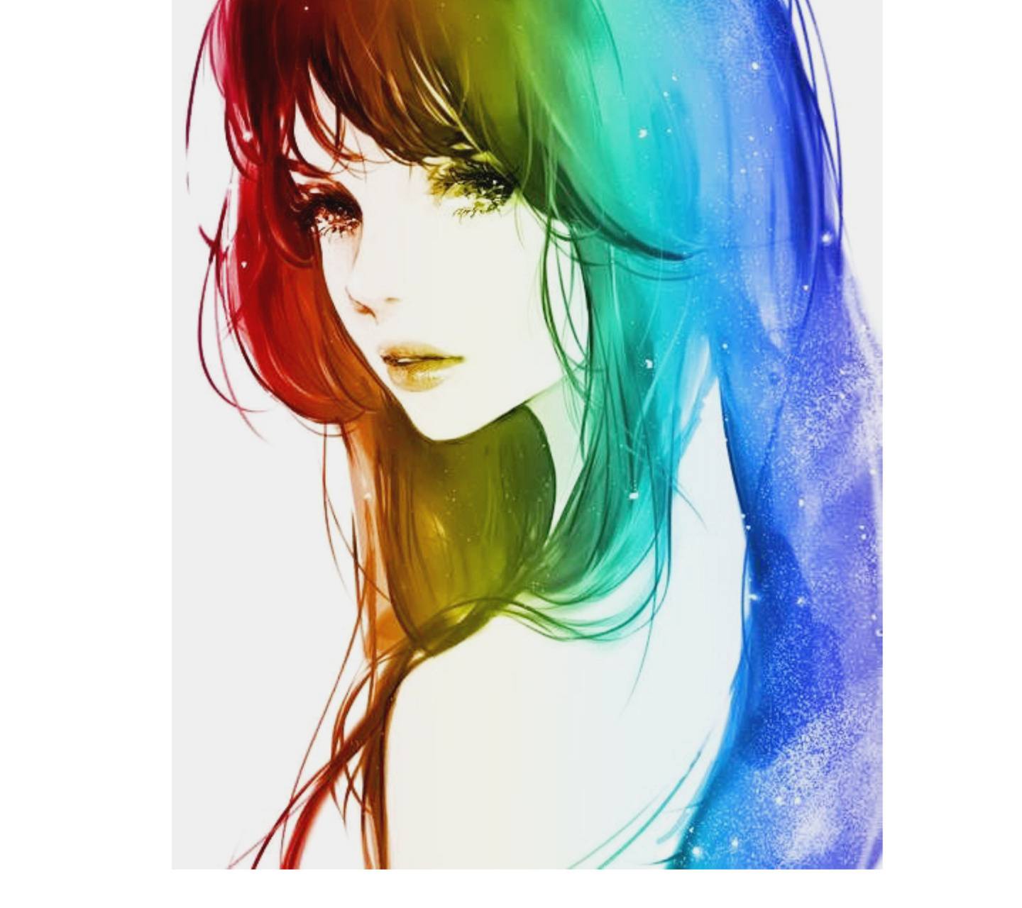 Rainbow Anime Girl