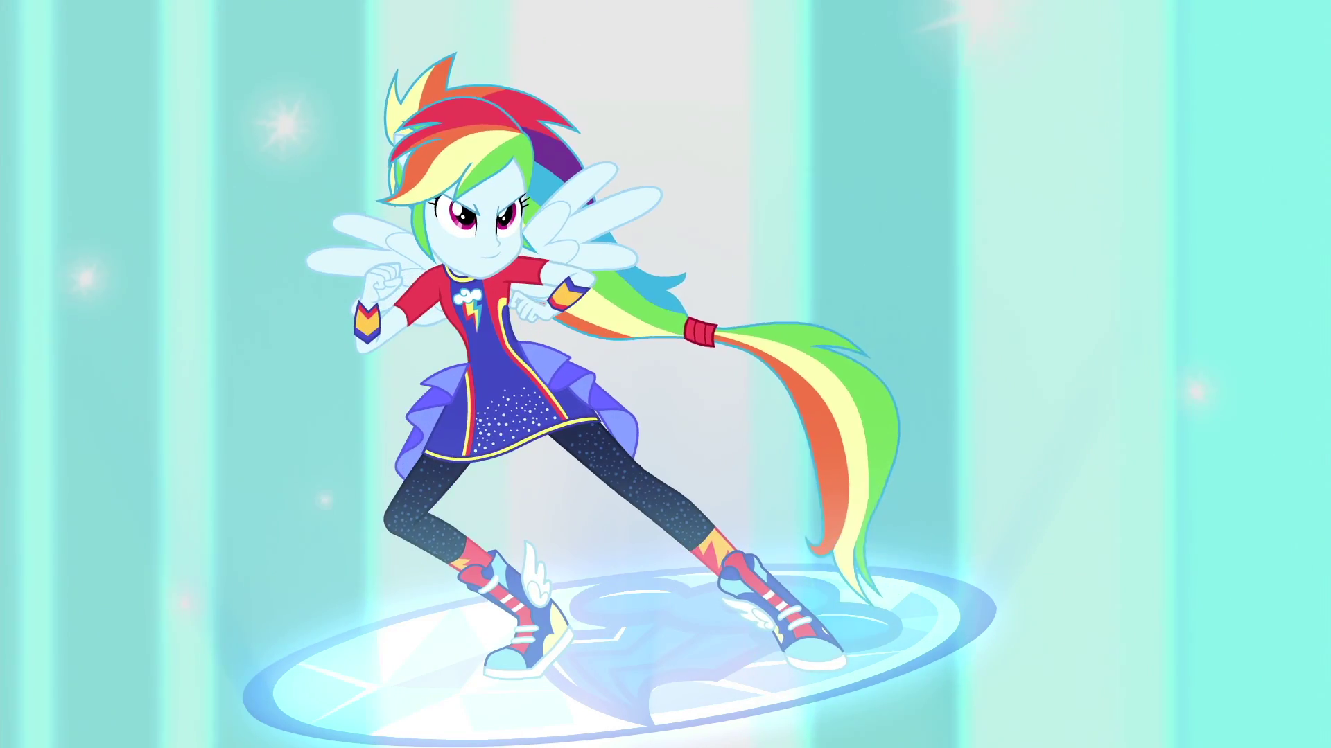 Rainbow Dash Friendship Power form EGFF Dash ( Equestria Girl) Wallpaper