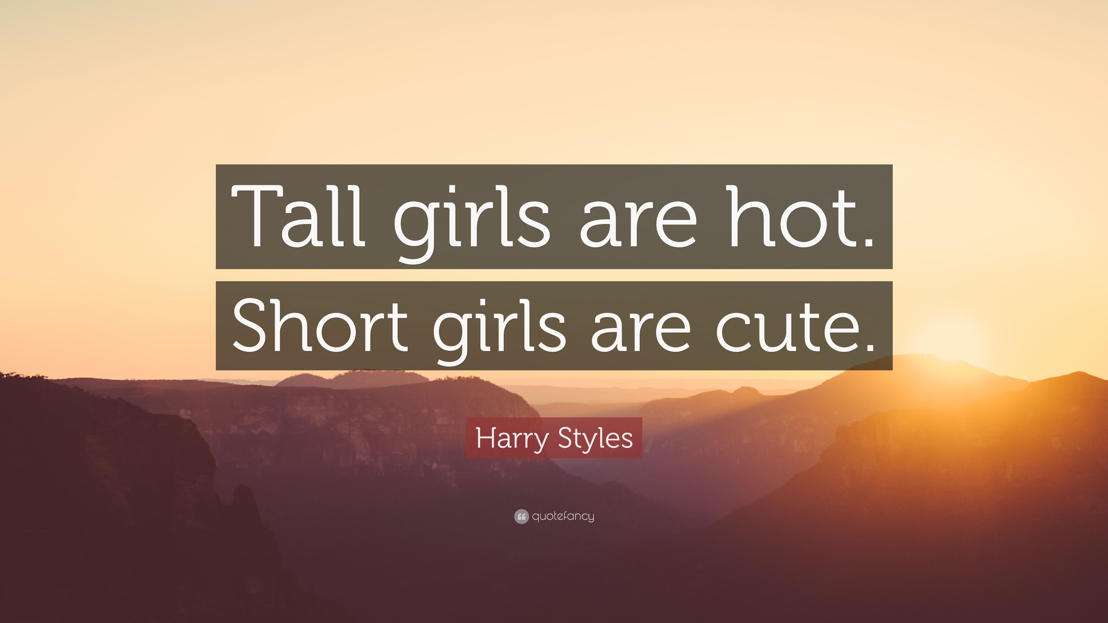Harry Styles Quote: “Tall girls are hot. Short girls are cute.” (12 wallpaper)