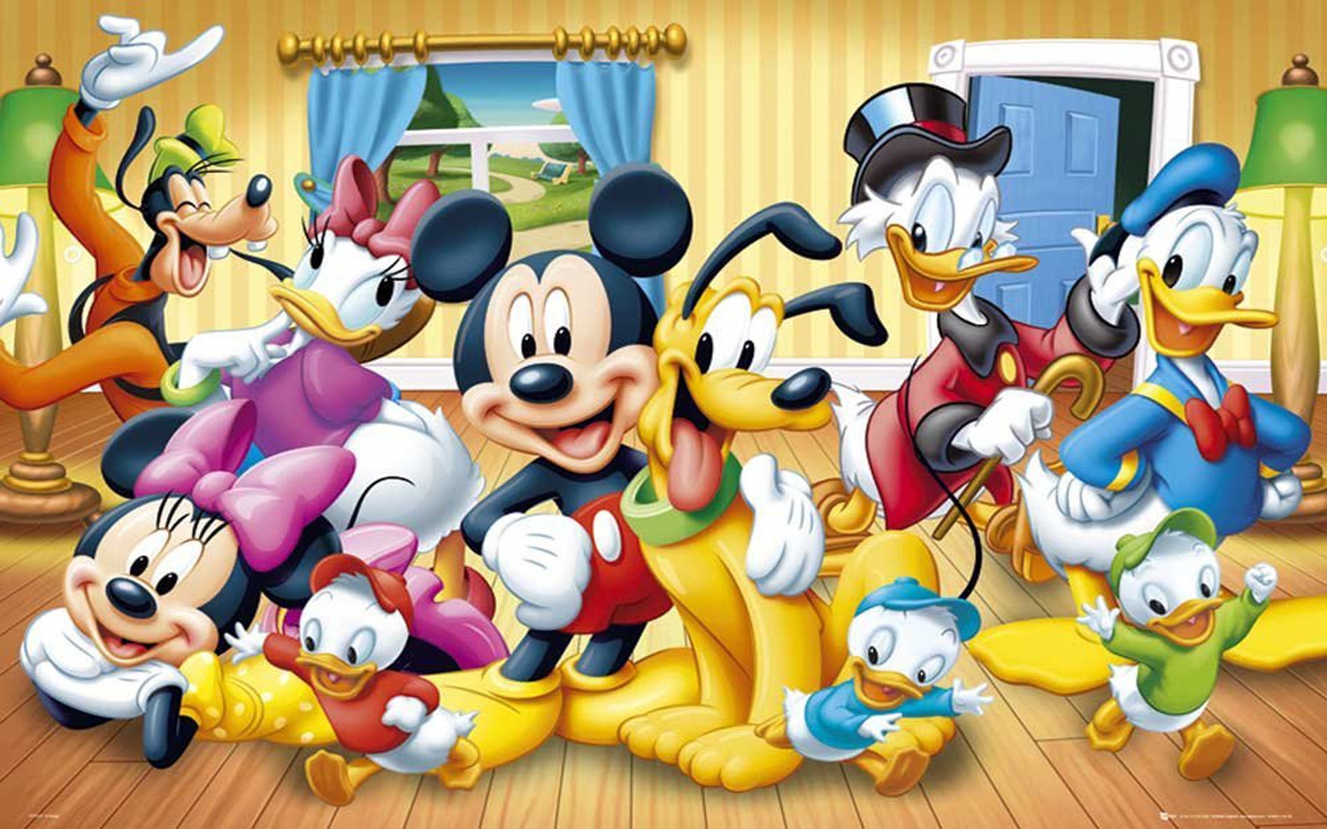 Walt Disney Poster Mickey Mouse And Friends Wallpaper HD 1920x1200, Wallpaper13.com