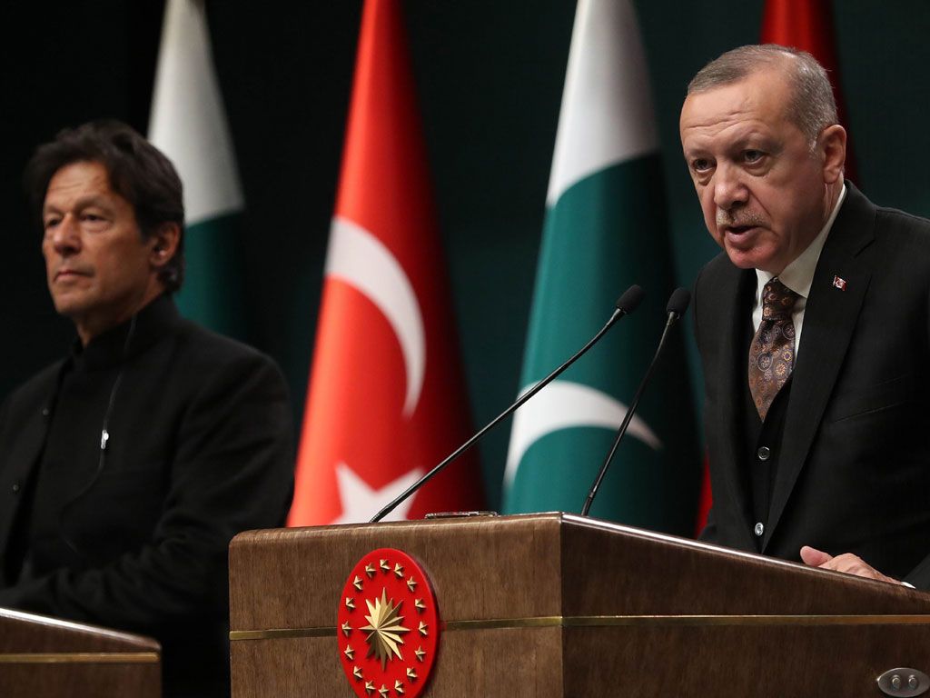 Turkish President Recep Tayyip Erdogan arrives in Pakistan