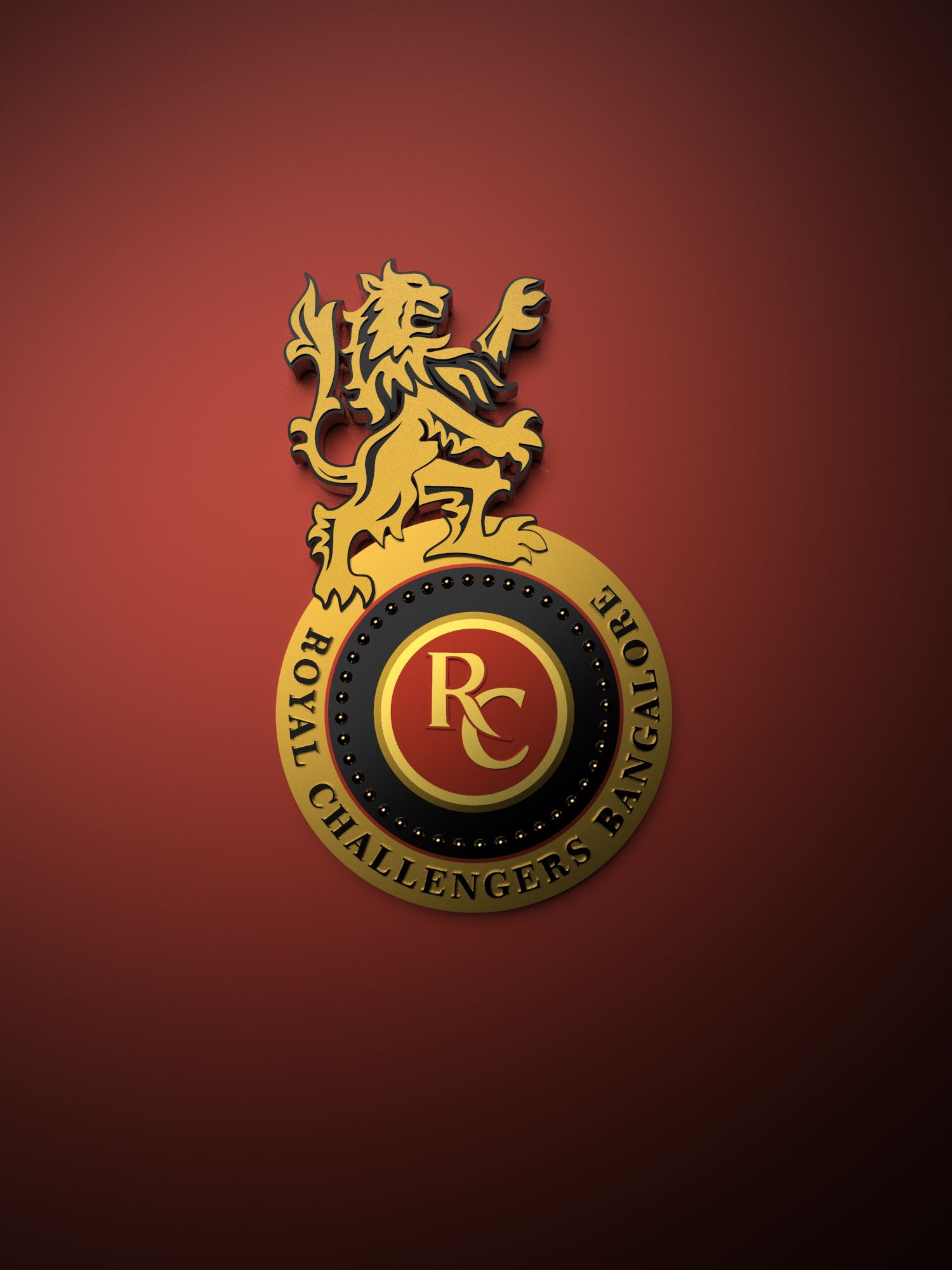 Royal Challengers Bangalore IPL metallic logo poster painting. Royal challengers bangalore, Metallic logo, Logos