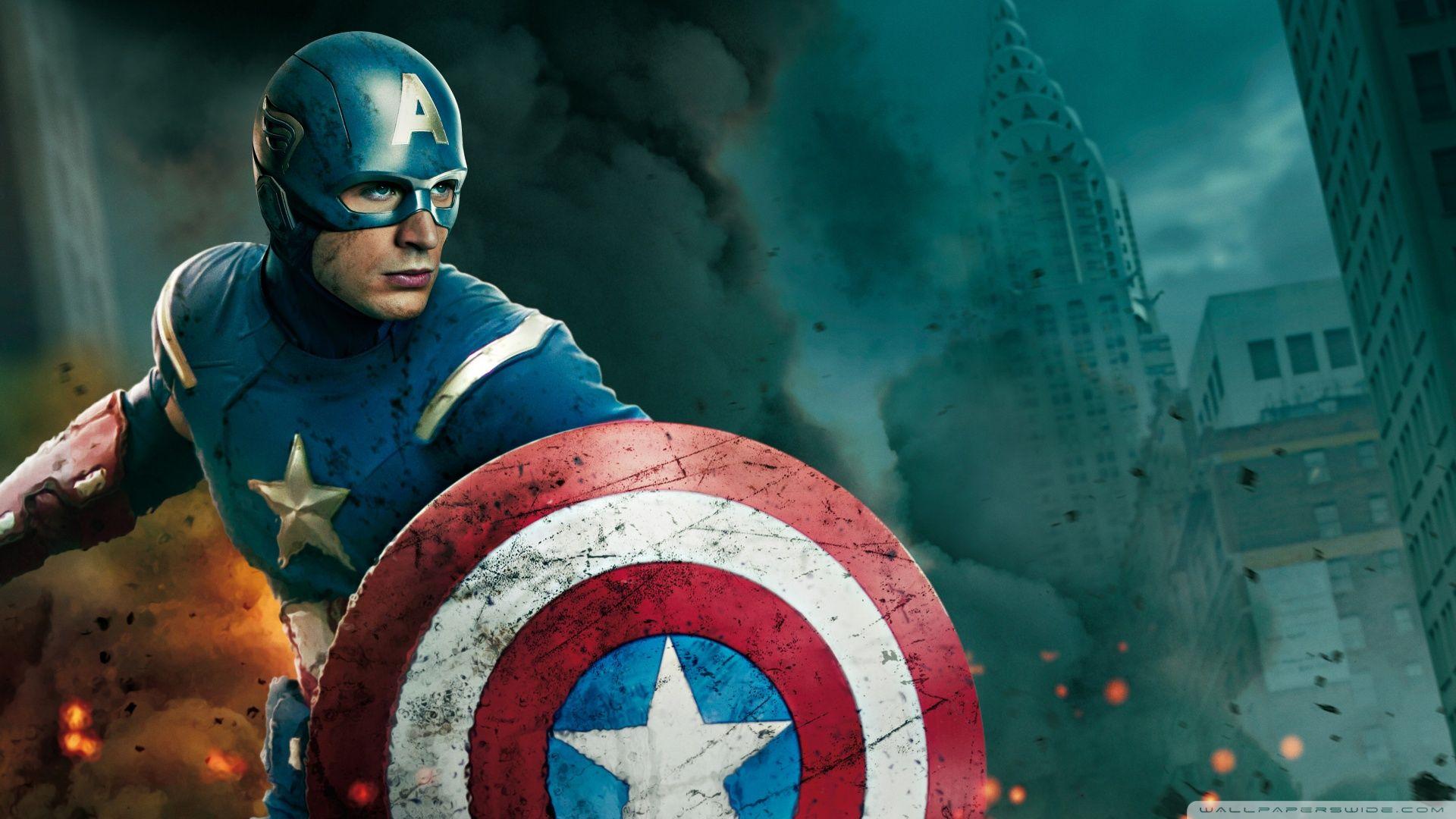 The Avengers America and Thor ❤ 4K HD Desktop Wallpaper