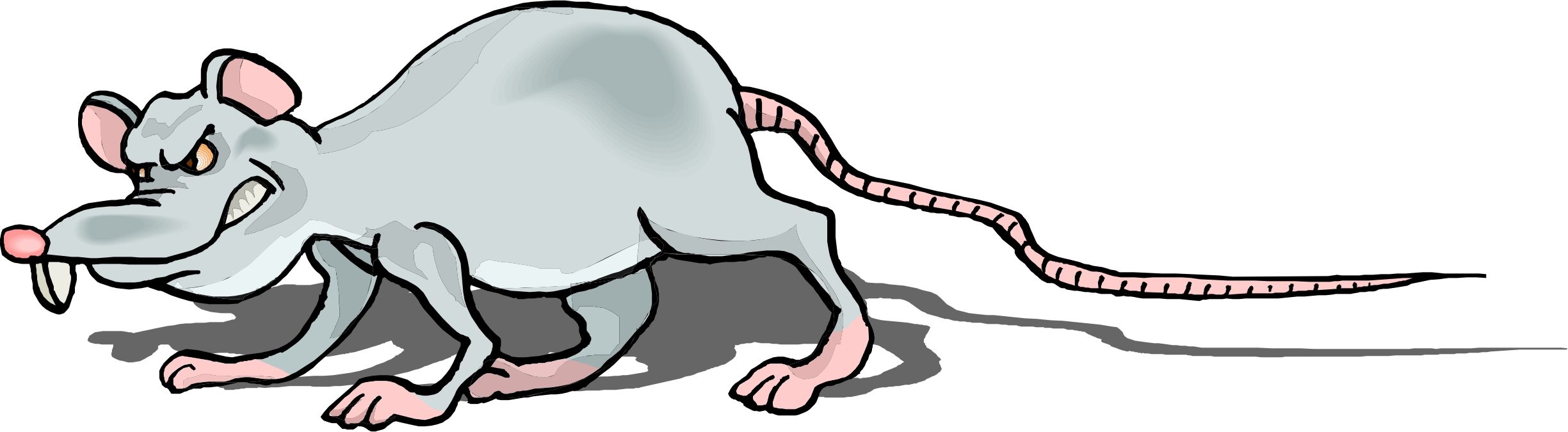 angry rat clipart