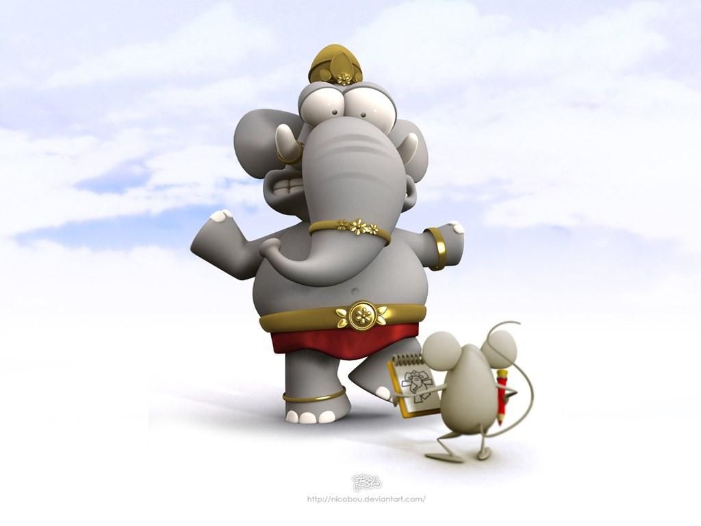 Free download New Wallpaper Image fun cute 3D elephants and rat cartoon [1024x768] for your Desktop, Mobile & Tablet. Explore Funny 3D Cartoon Wallpaper. Awesome Funny Wallpaper, Cool and