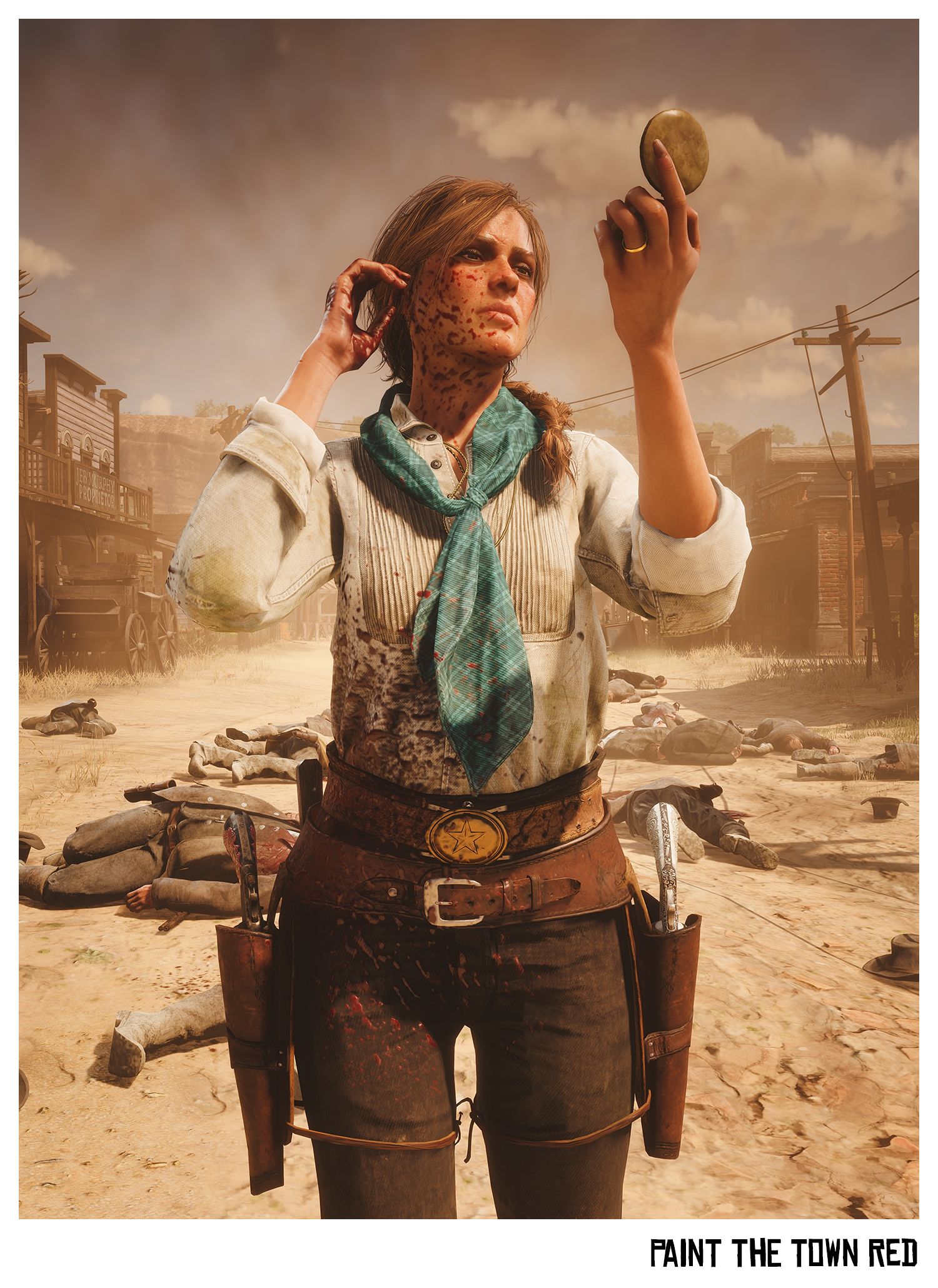 I used photomode & mods to imagine 12 missions for the Sadie Adler DLC