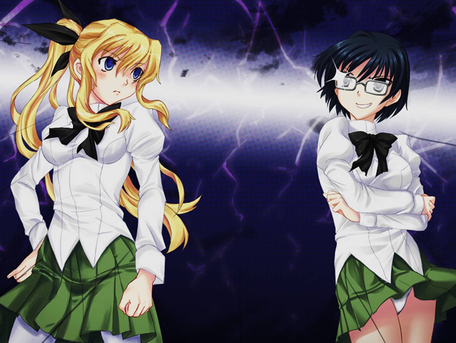 Lilly Satou and Shizune Hakamichi Wallpaper Novel Photo