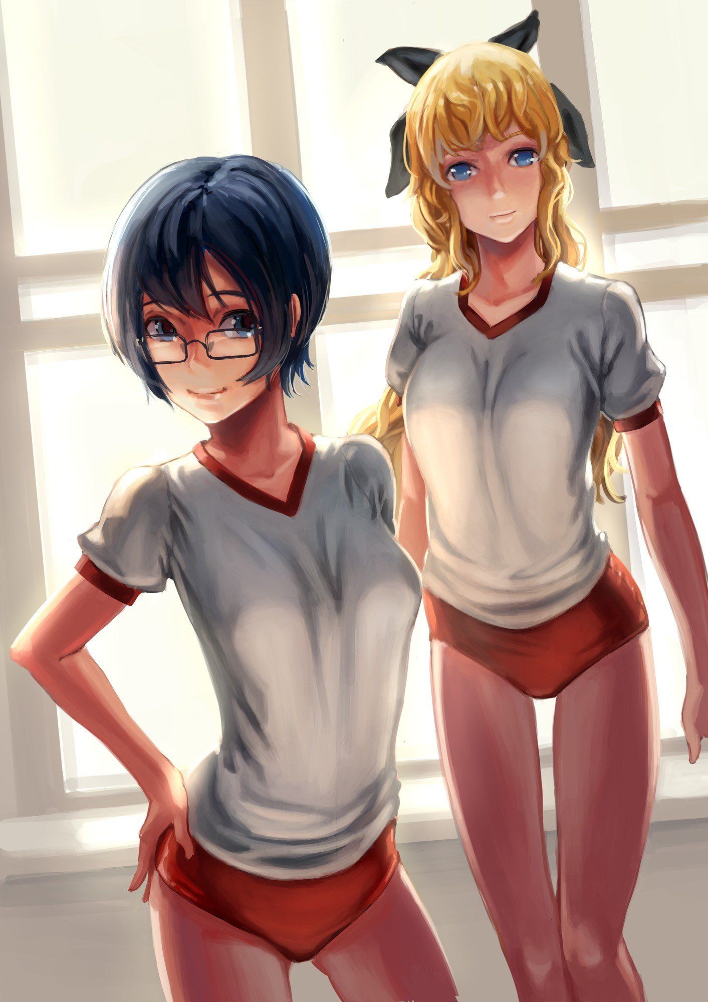 Katawa Shoujo, Anime girls, Lilly Satou, Shizune Hakamichi, Anime Wallpaper HD / Desktop and Mobile Background