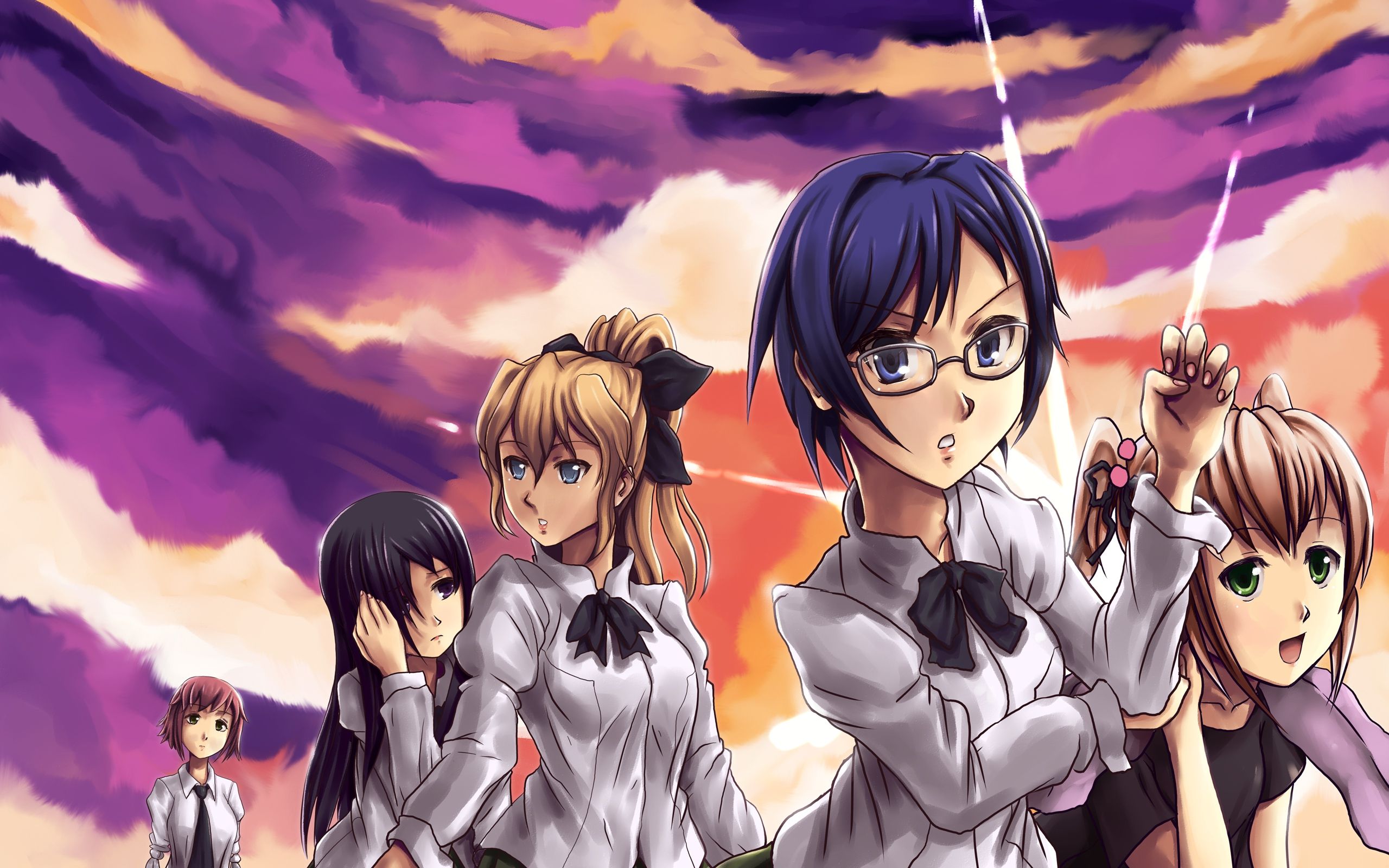 Hakamichi shizune ibarazaki emi ikezawa hanako katawa shoujo satou lilly tezuka rin wallpaperx1600