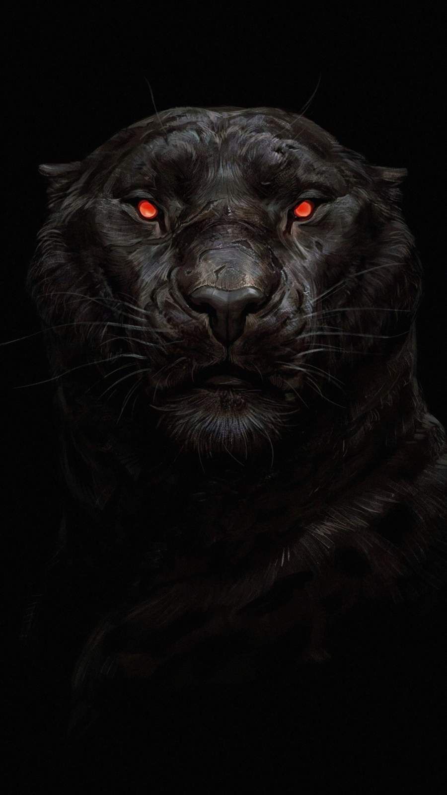 Black Panther Glowing Eye iPhone Wallpaper. Dark wallpaper, Jaguar animal, Red and black wallpaper