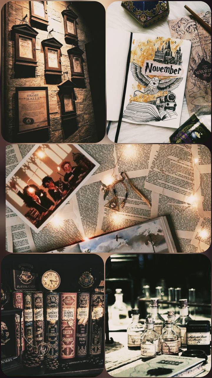 Harry Potter Collage Wallpapers Wallpaper Cave