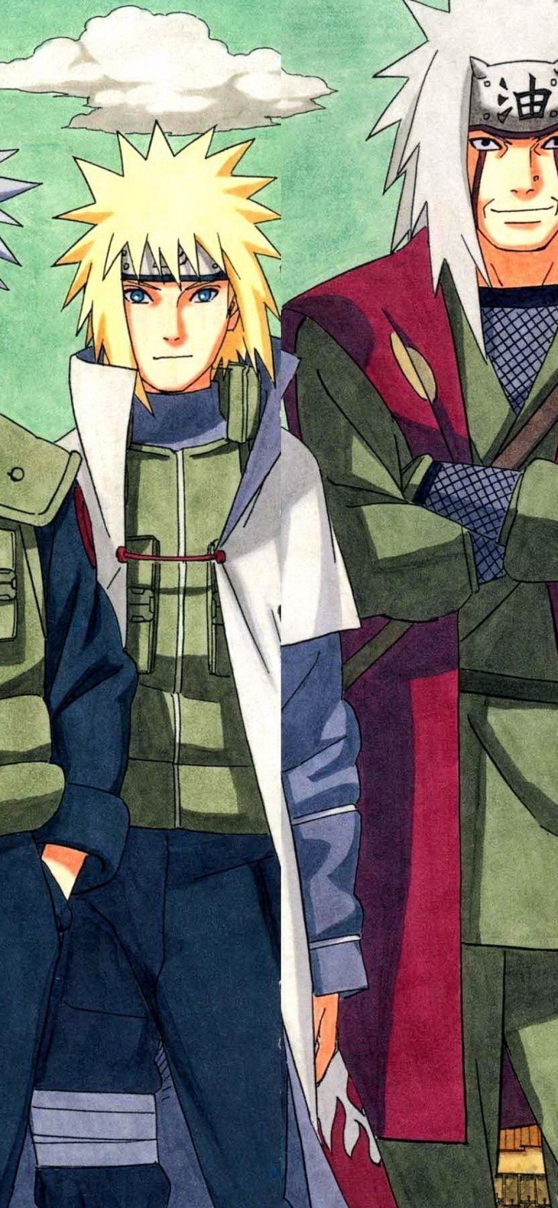Naruto, Kakashi, Jiraiya, Minato, Sandaime Sensei And Student HD Wallpaper