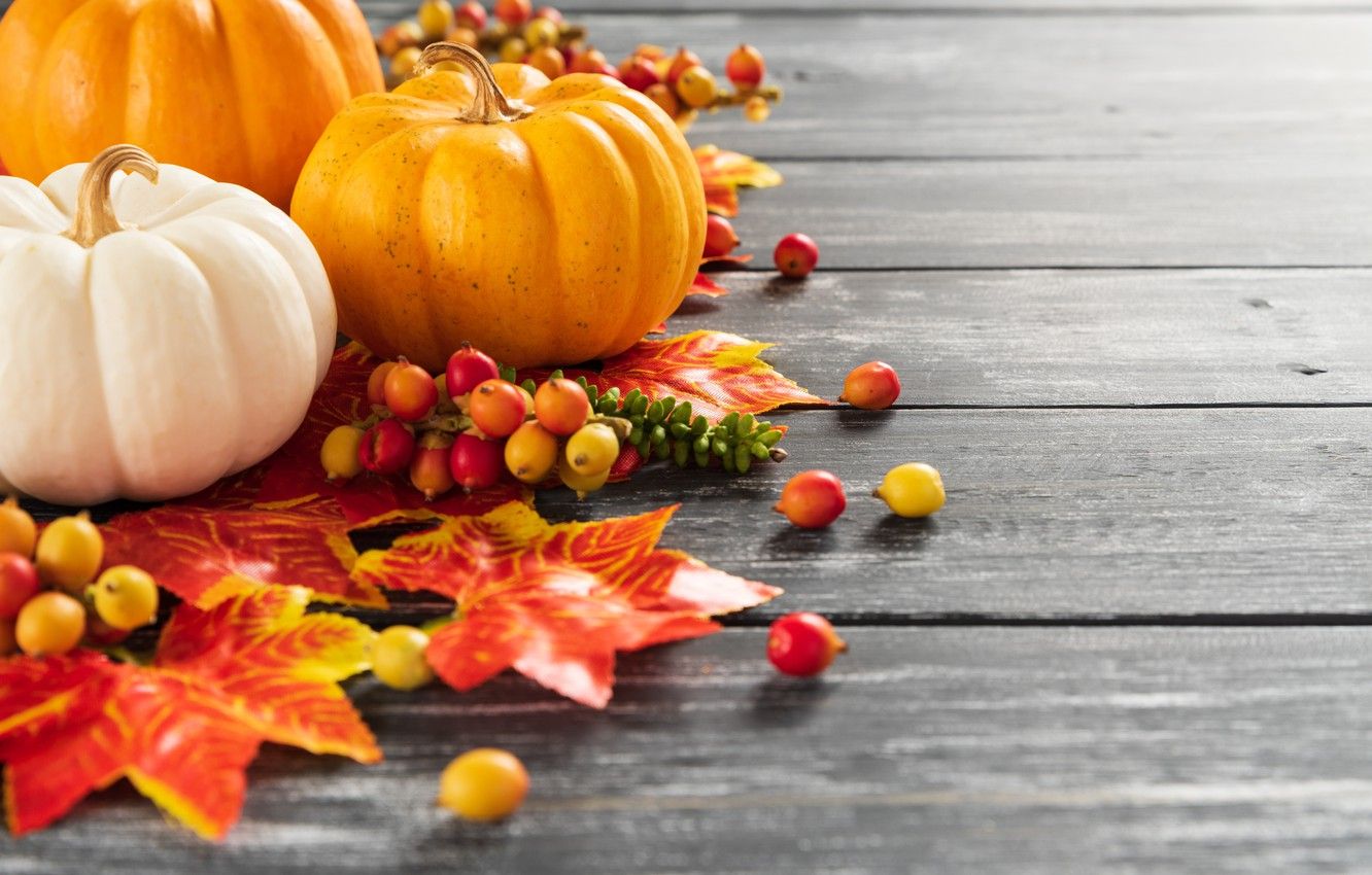 Autumn Leaves With Pumpkins Wallpapers Wallpaper Cave