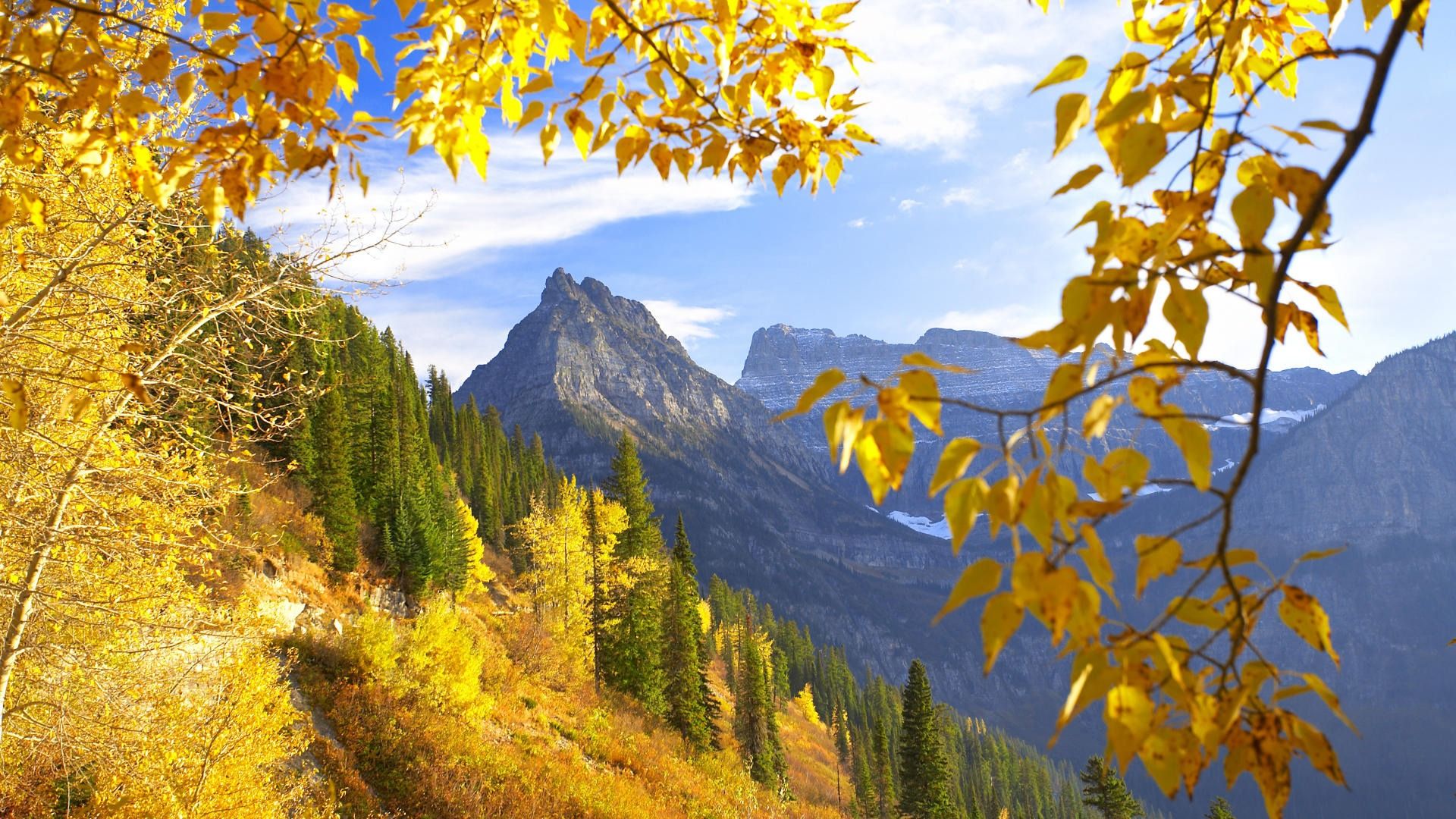 Autumn, wallpaper, mountain