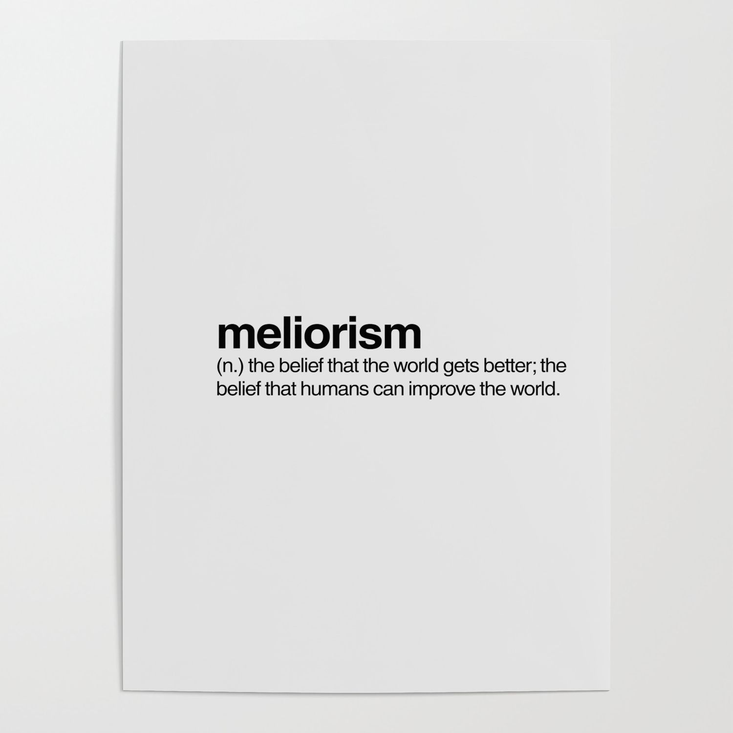 Meliorism Poster