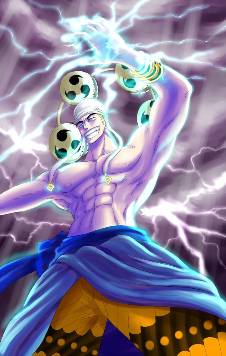 Download Enel, the Almighty Lightning God in One Piece Wallpaper