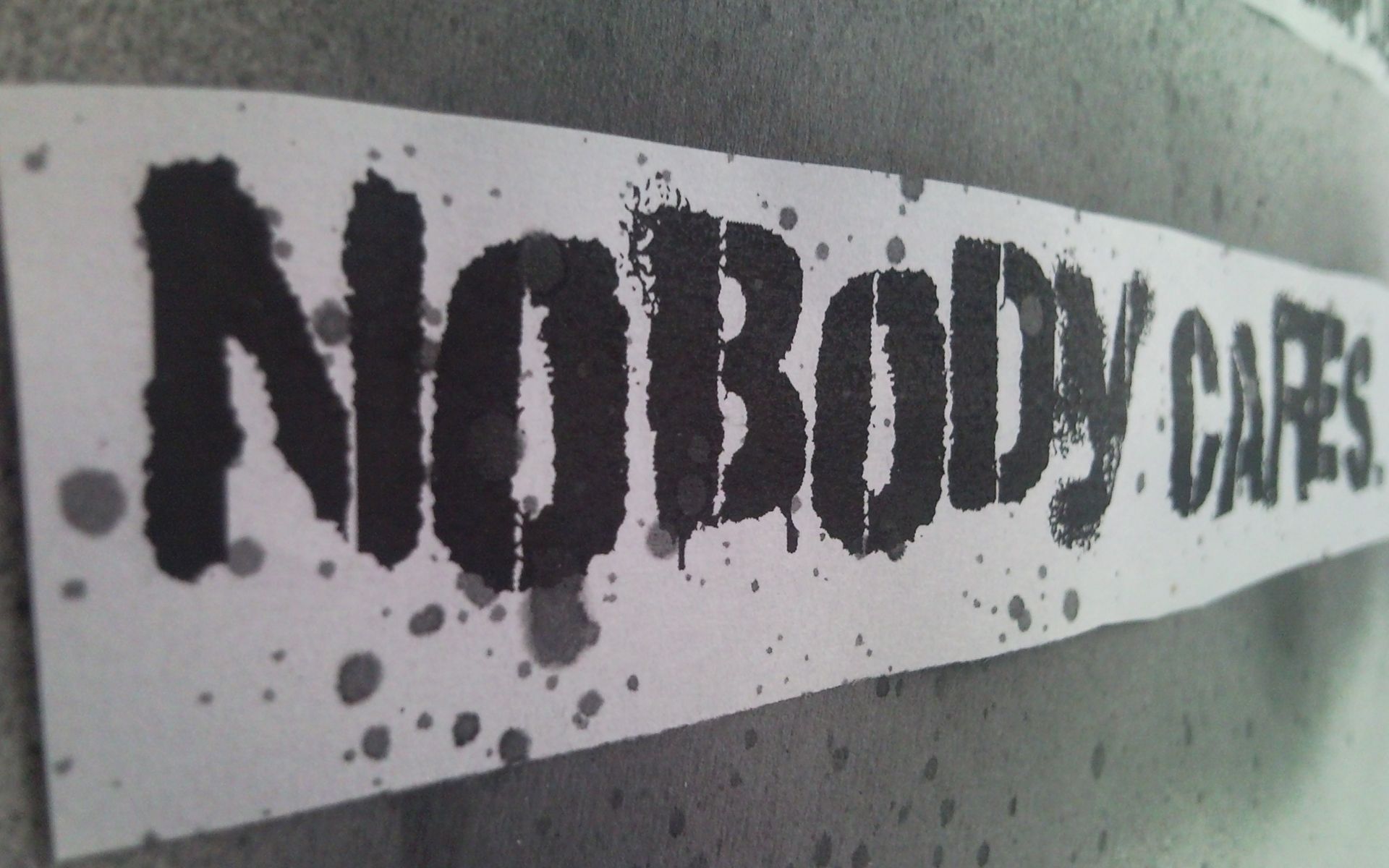 Nobody Cares wallpaper. Nobody Cares