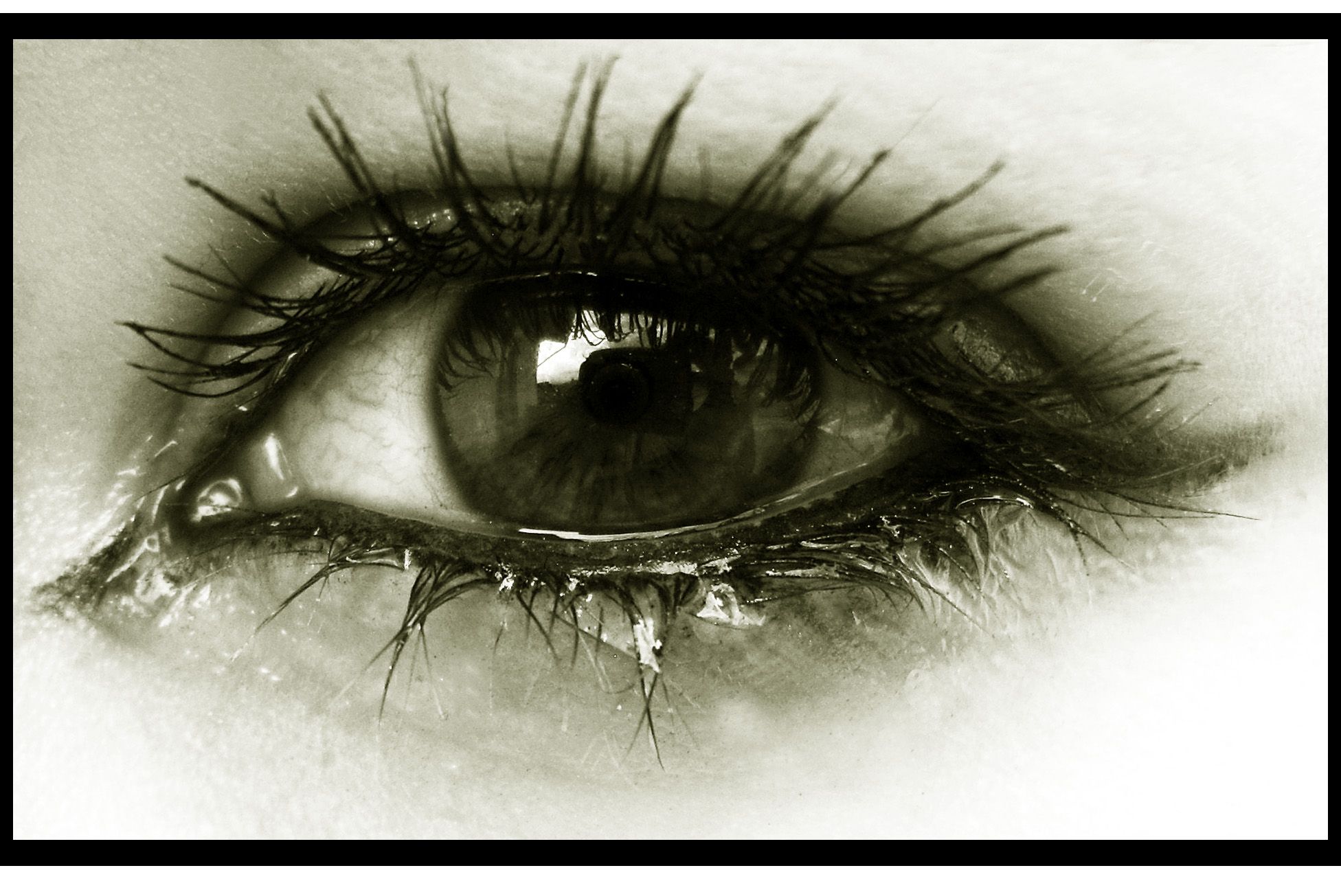 Crying Eyes HD Wallpaper One Cares For My Tears HD Wallpaper