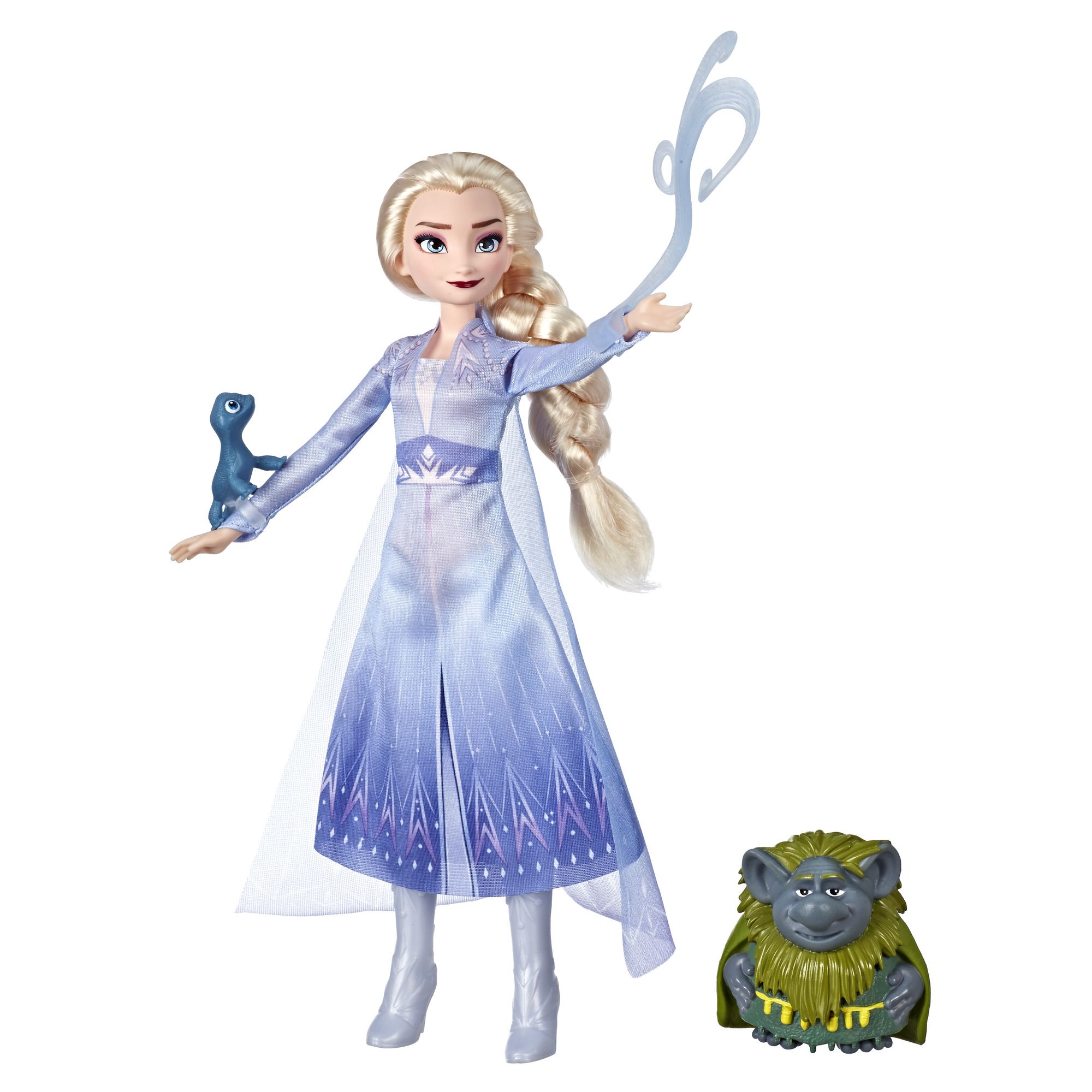 Disney Frozen 2 Elsa Fashion Doll Playset with Pabbie & Salamander