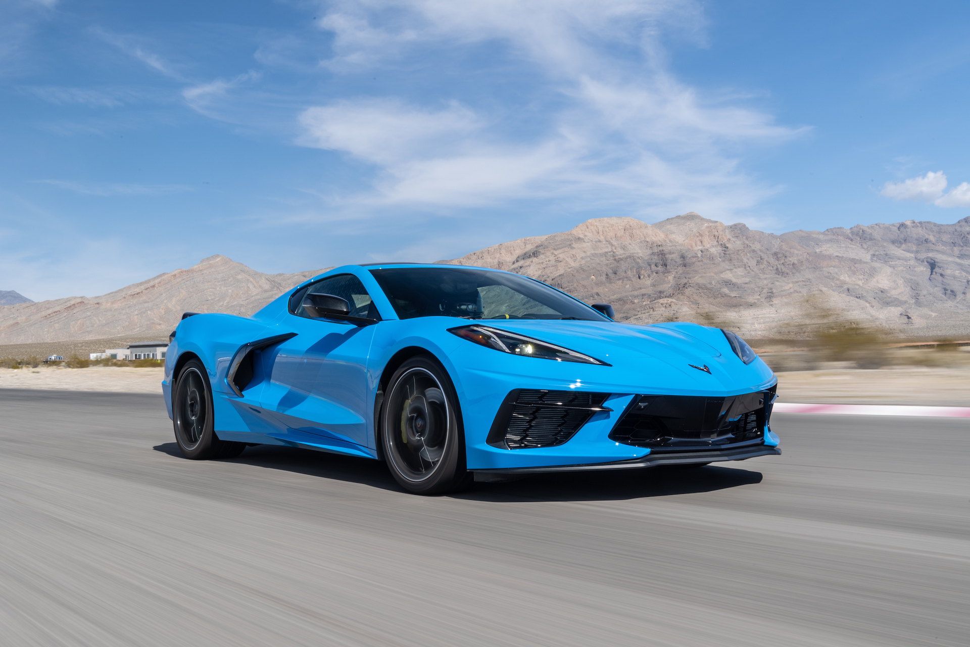 Chevrolet Corvette Stingray (Color: Rapid Blue) Front Three Quarter Wallpaper