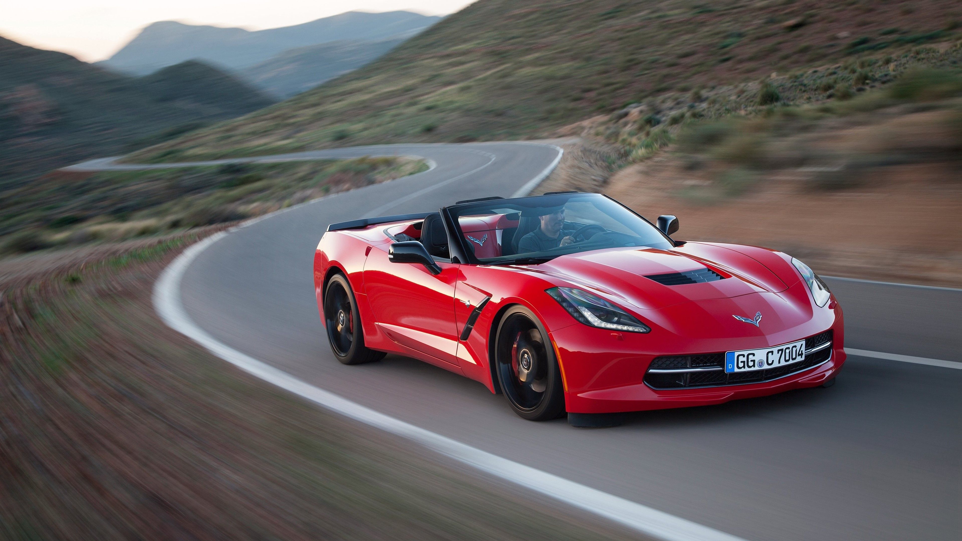 4K Red Chevrolet Corvette Stingray Desktop Wallpaper 48574