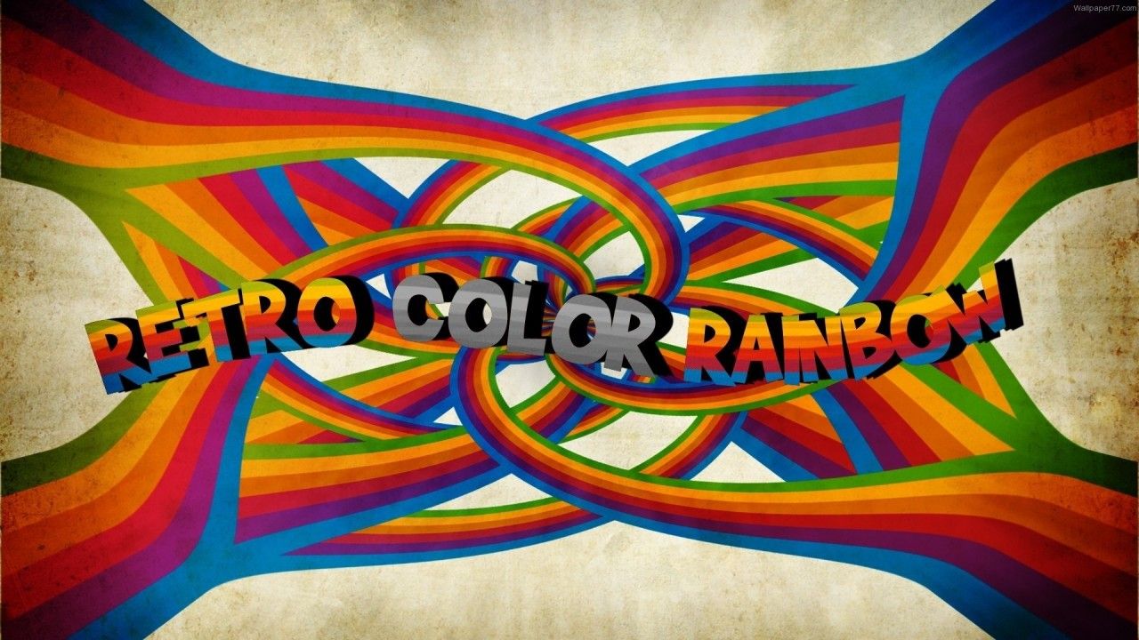 Retro Color Rainbow wallpaper. Retro Color Rainbow