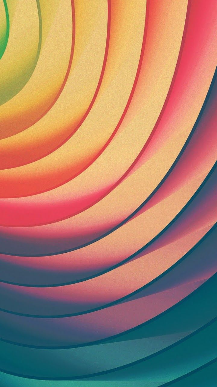 Android Best Wallpaper: Retro Rainbow Stripes Shadows Android Best Wallpaper
