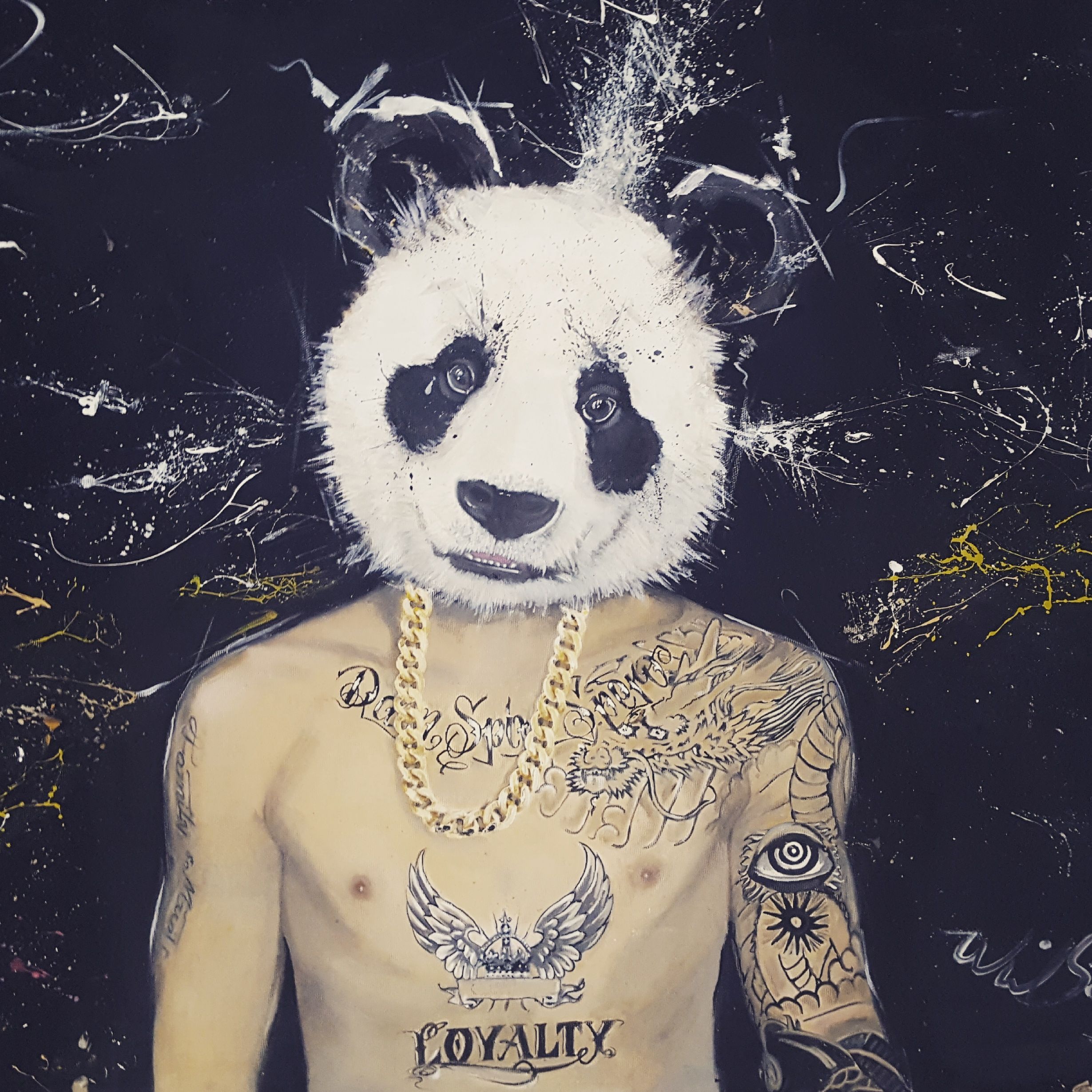Gangster Panda Wild Seeley. Panda art, Art, Artist
