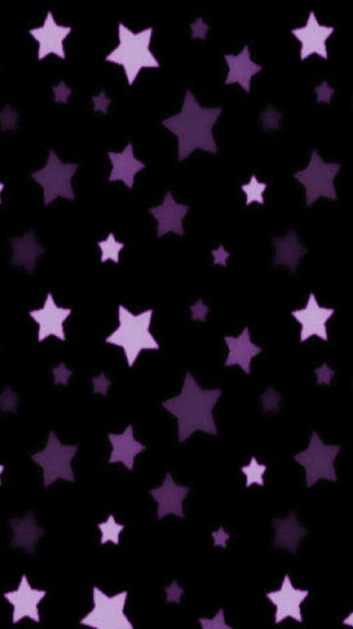 Purple stars. Black and purple wallpaper, Cellphone wallpaper background, Star wallpaper