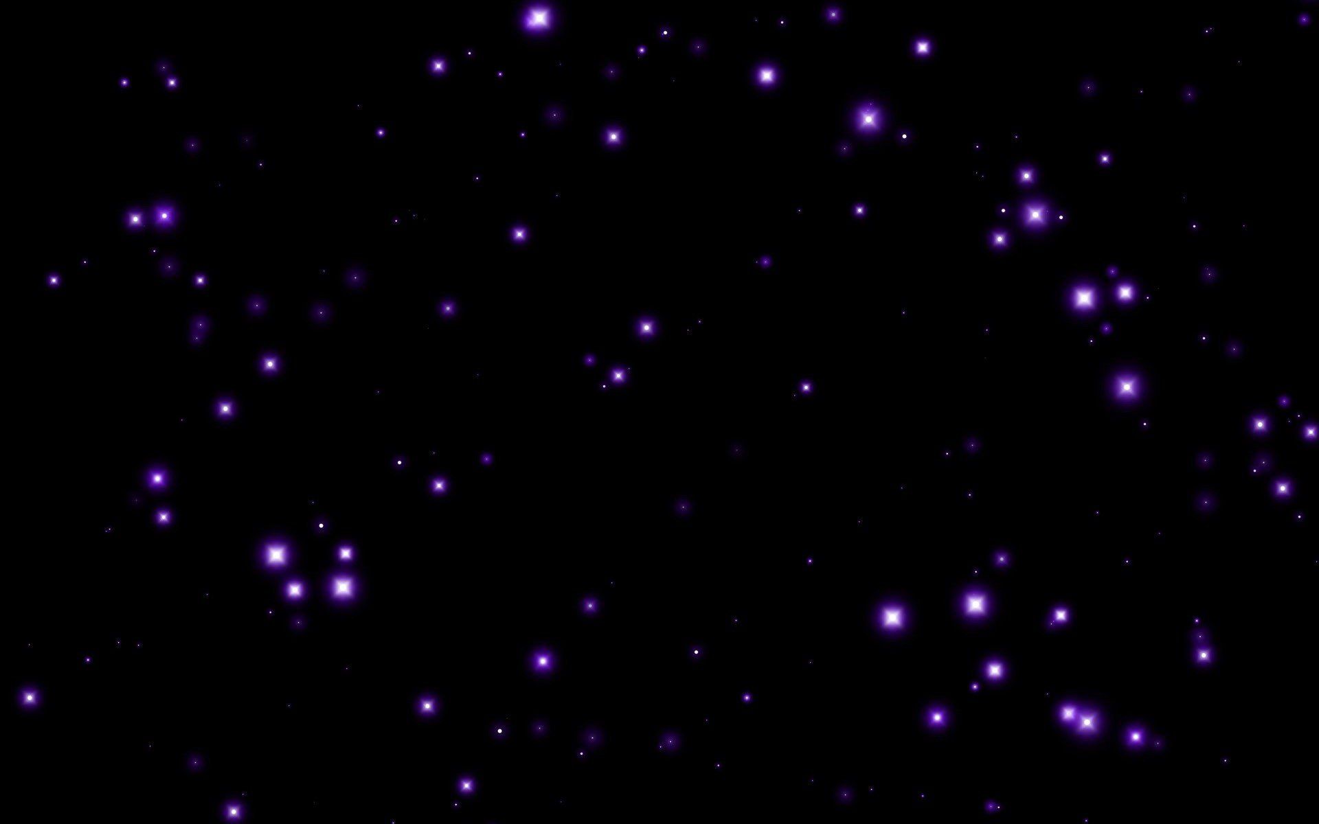 Abstract multicolor stars purple sparkles black background wallpaperx1200