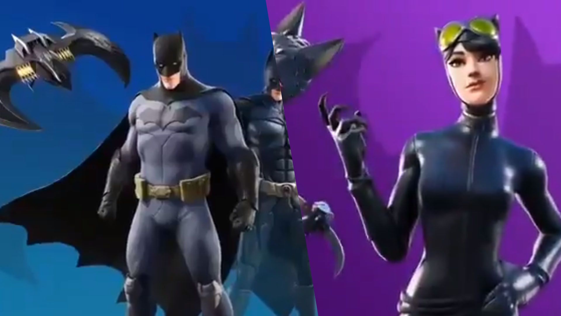 Fortnite x Batman: Catwoman and Batman skins leaked before release