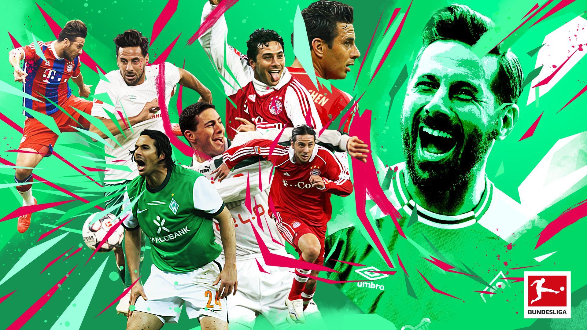 Bundesliga. Werder Bremen's Claudio Pizarro becomes the Bundesliga's oldest goalscorer