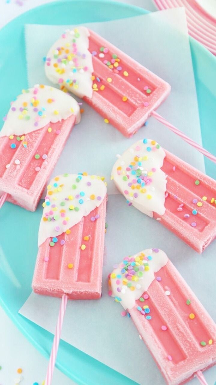 Shared by P O S H O L O G Y®️. Find image and videos about pink, summer and food a. Pastel desserts, Food wallpaper, Cute desserts