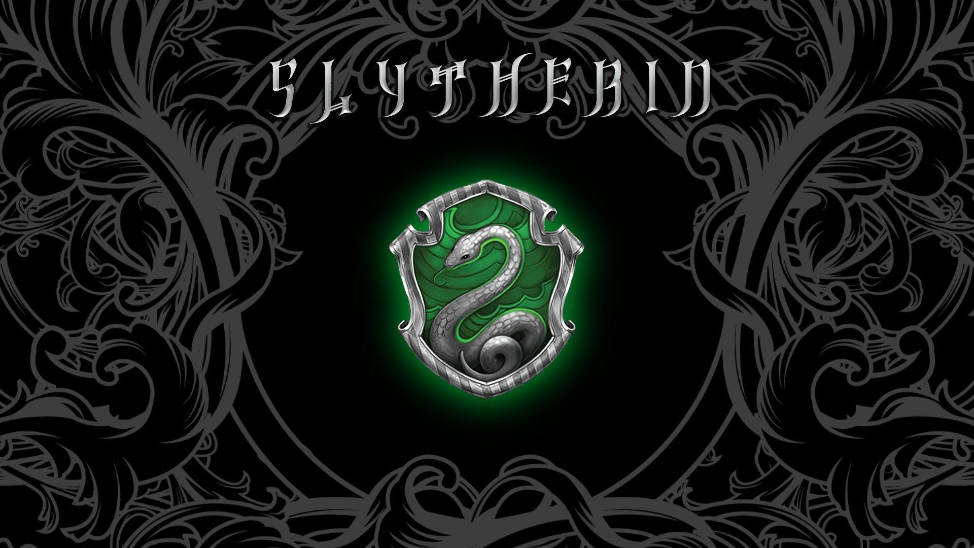 HD wallpaper Slytherin logo Sonserina Harry Potter Hogwarts no people   Wallpaper Flare