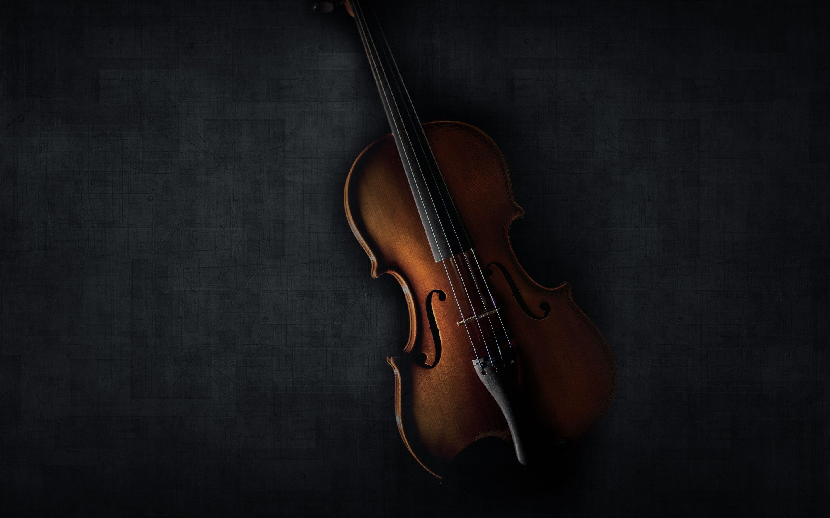 Download wallpaper violin, darkness, musical instruments. Violin, Musical instruments, Instruments