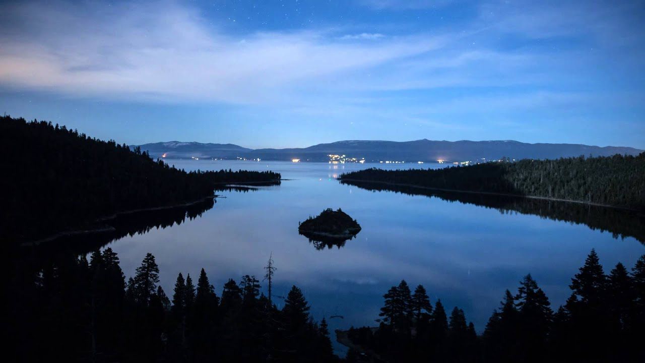 Amazing Night Time Lapse Photography Video of Emerald Bay Lake Tahoe