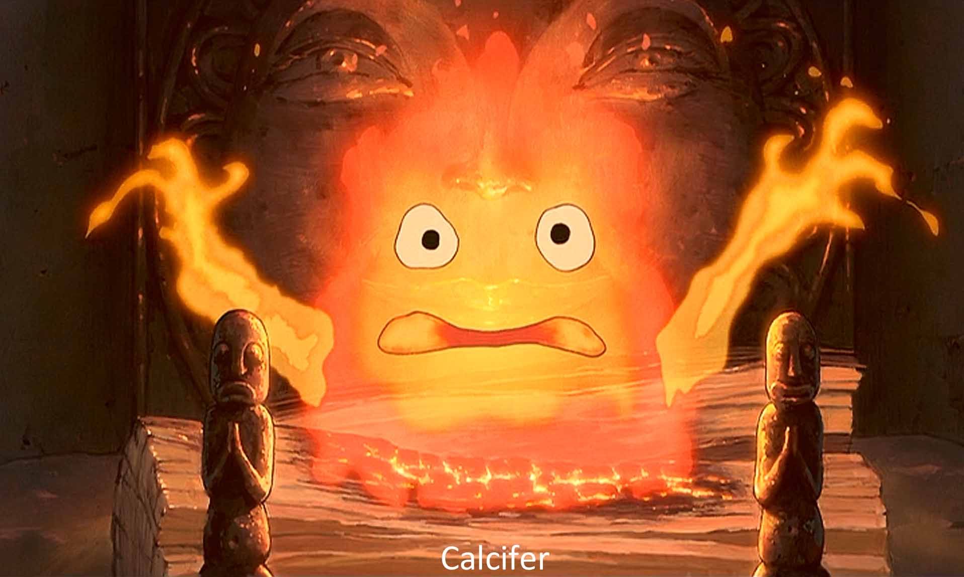 Howl's Moving Castle Calcifer Desktop Wallpaper - Anime Wallpaper