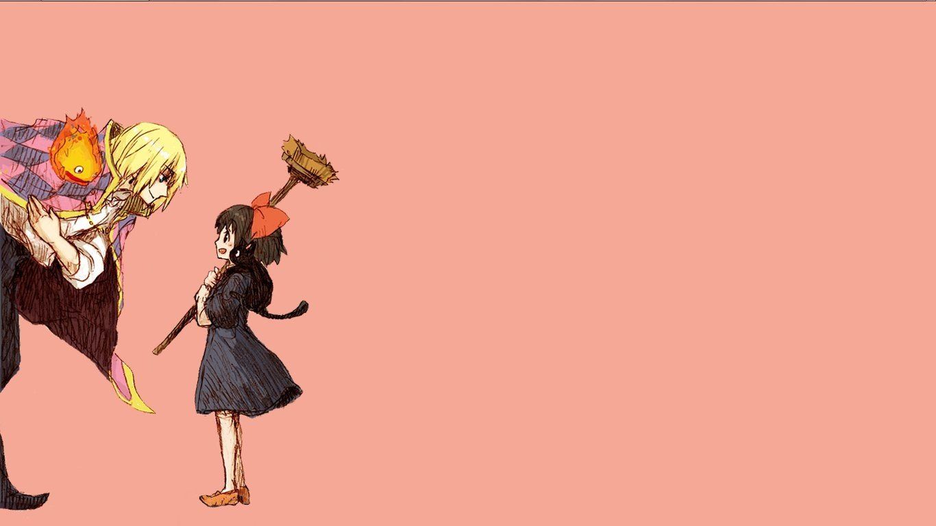 Kikis Delivery Service, Howls Moving Castle, Hayao Miyazaki, Calcifer, Howl, Hair bows HD Wallpapers / Desktop and Mobile Image & Photos
