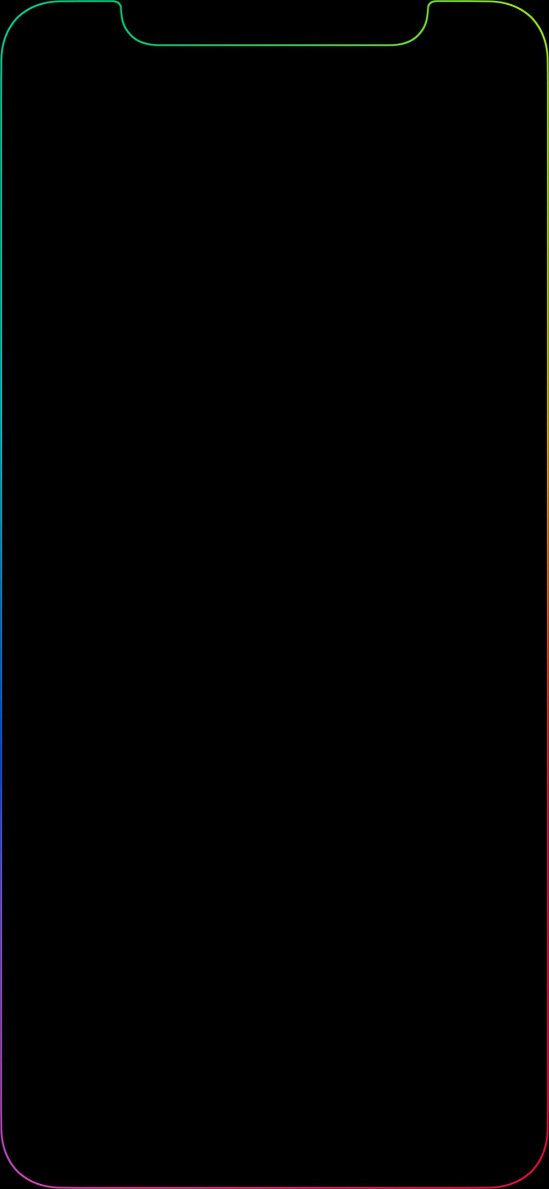 Anyone interested in the Rainbow Border wallpaper sized for iPhone XS Max? (1242 x 2688)