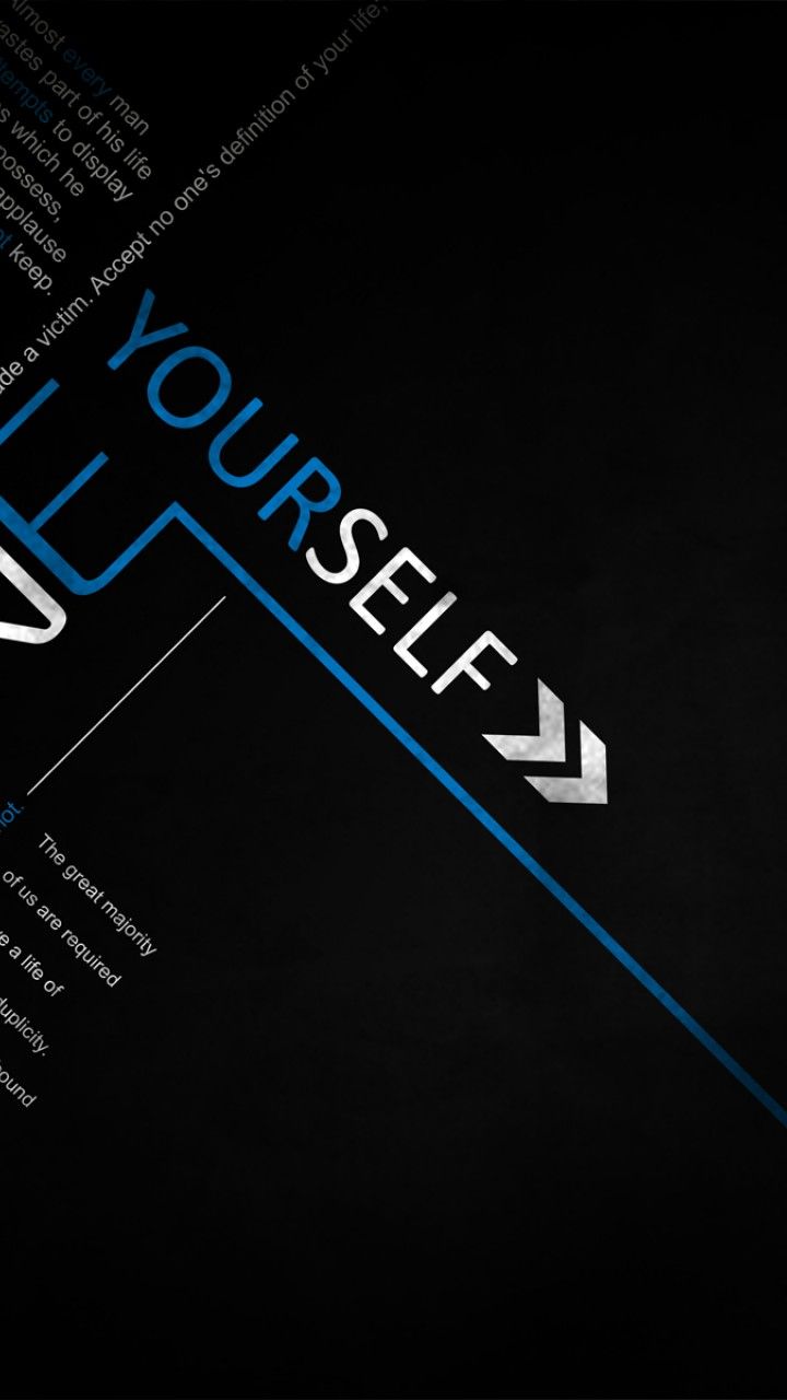 Define Yourself Success Quote Wallpaper for Desktop and Mobiles 720x1280