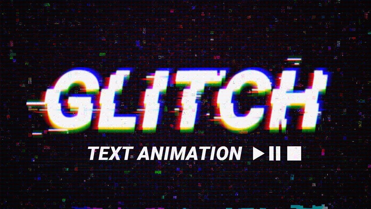 Glitchy Text Gif Custom Download - Colaboratory
