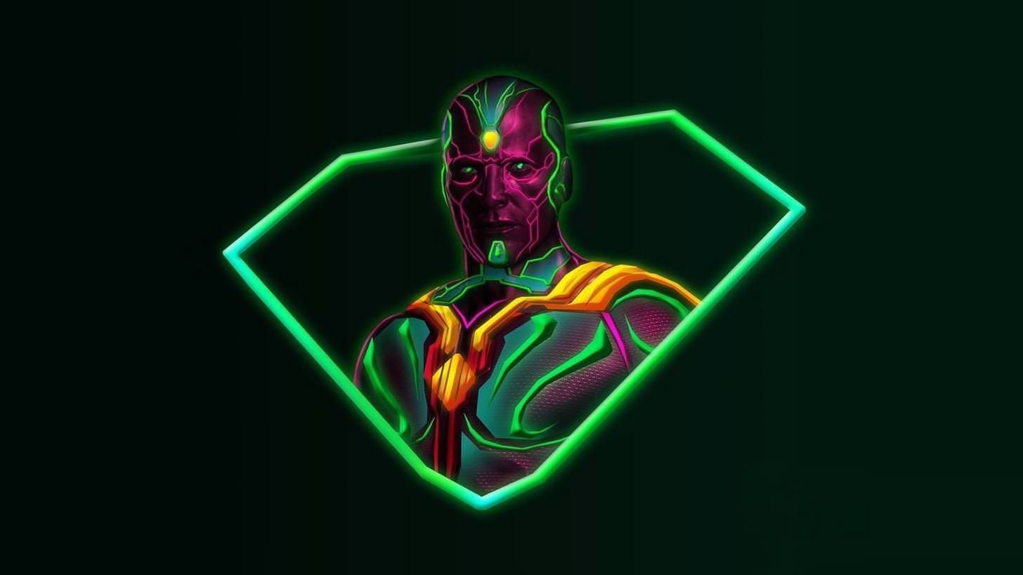 Neon Avengers Wallpaper