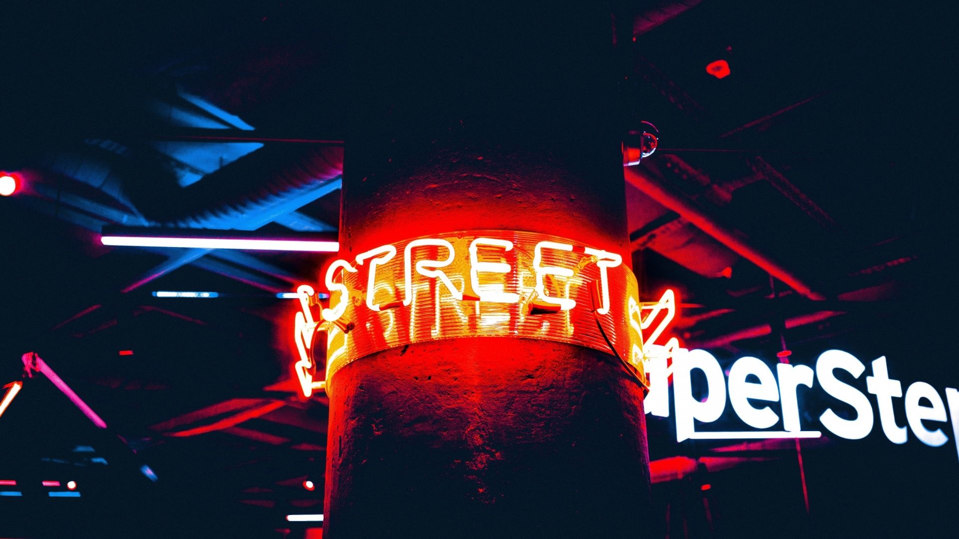 inscription, neon, backlight desktop PC and Mac wallpaper