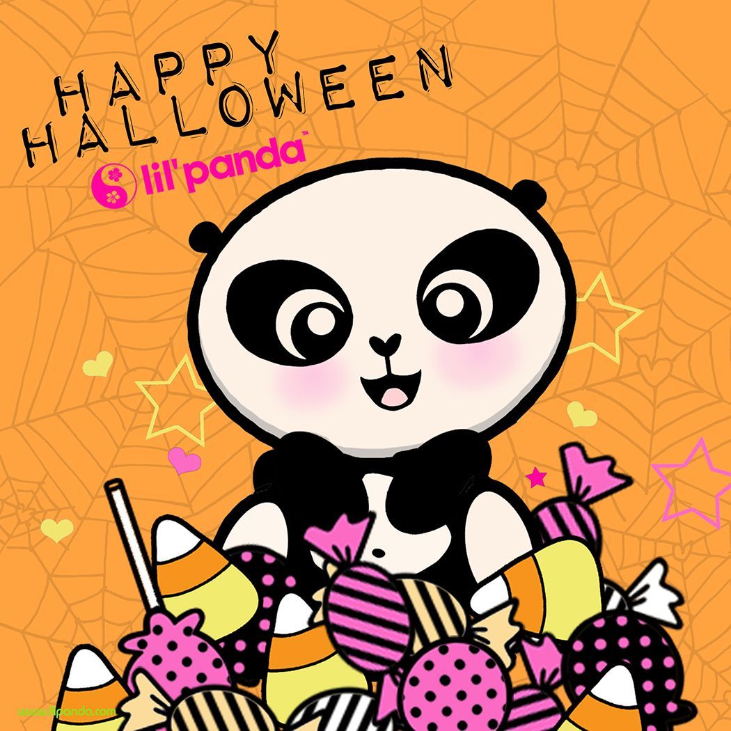 Halloween lil'panda - all the candy a panda could want :). Panda artwork, Panda, Panda art