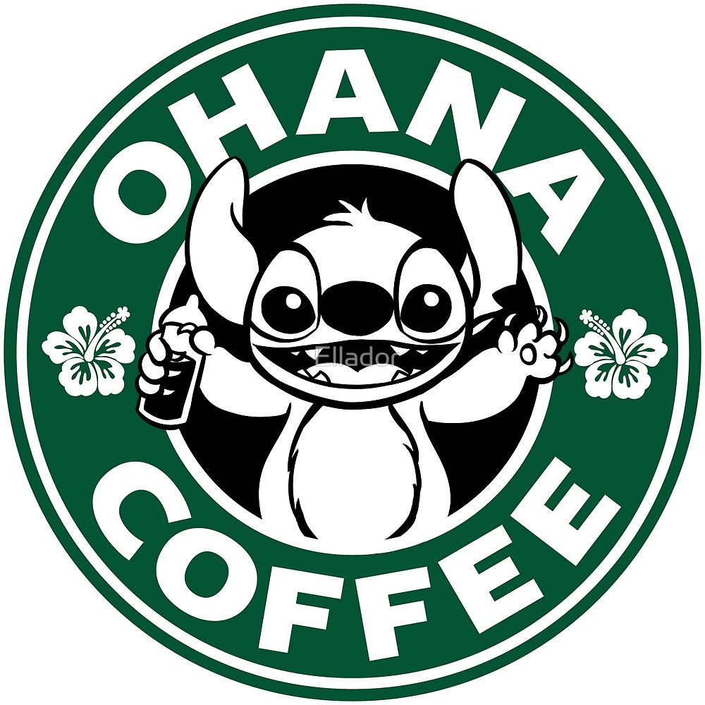 Ohana Coffee by Ellador. Stitch disney, Lilo and stitch, Disney starbucks
