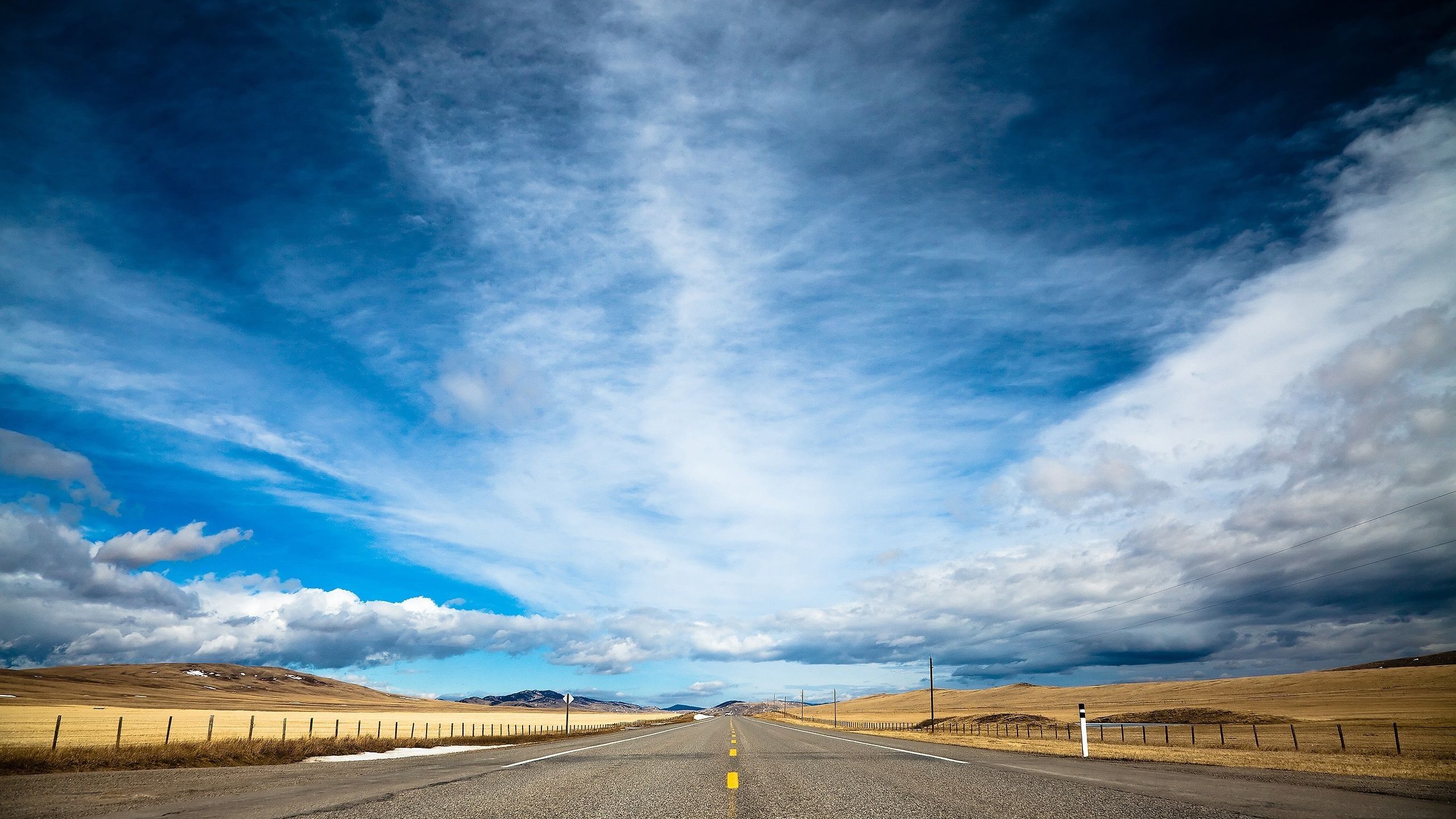 Wallpaper road, 4k, HD wallpaper, clouds, day, sky, dream, OS