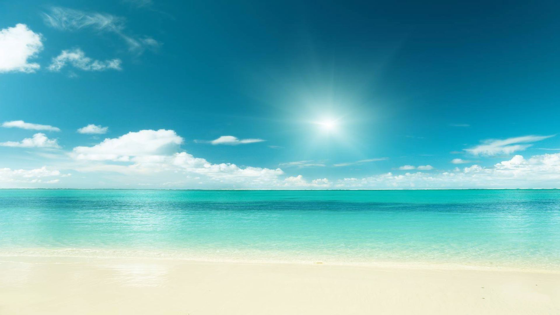 beach, beautiful, blue sky, travel, tropical, sunny day, clouds, turquoise sea, summer, paradise, white sands, vacations wallpaper