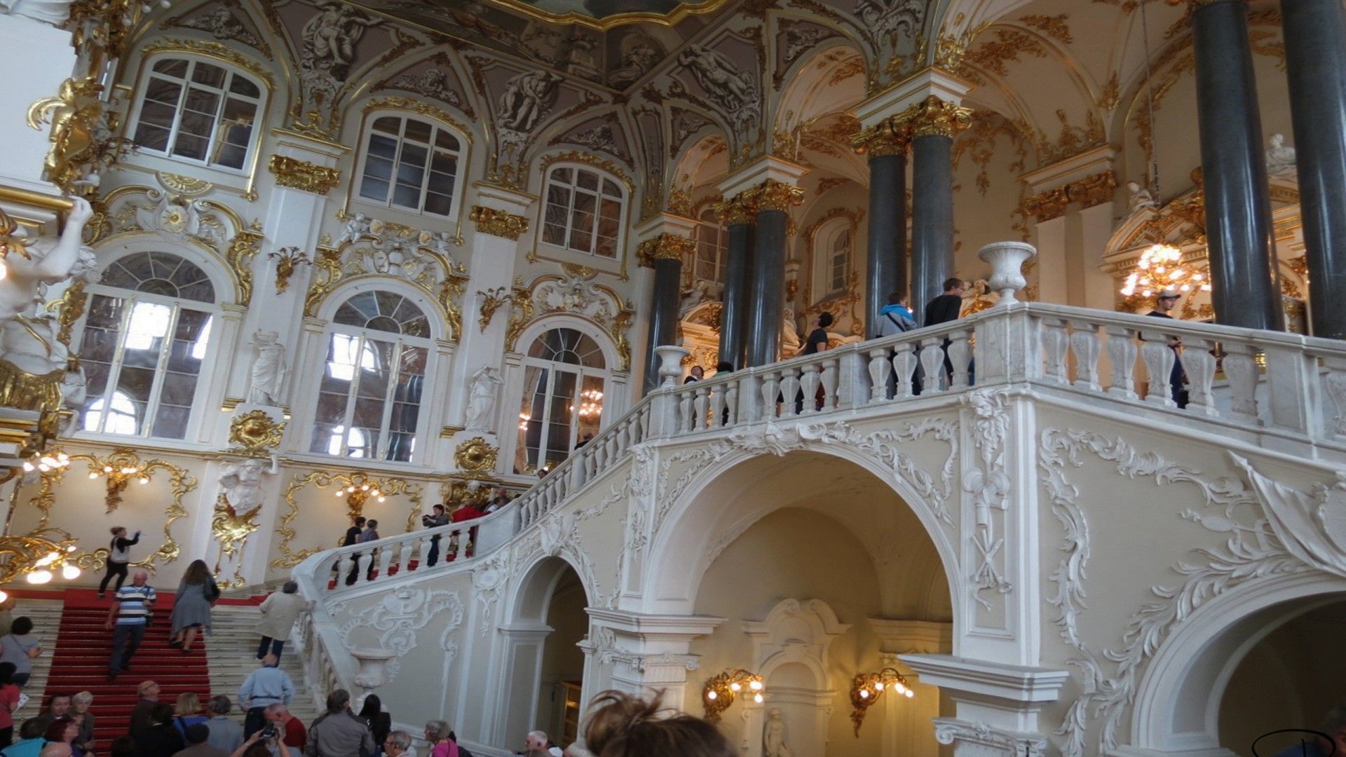 Hermitage Museum, St Petersburg Inside Hermitage Stairs 62180, Wallpaper13.com
