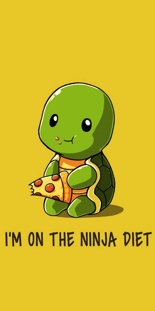 Get Easy Anime Wallpaper IPhone Funny Turtle. Cute turtle drawings, Cute cartoon wallpaper, Turtle wallpaper